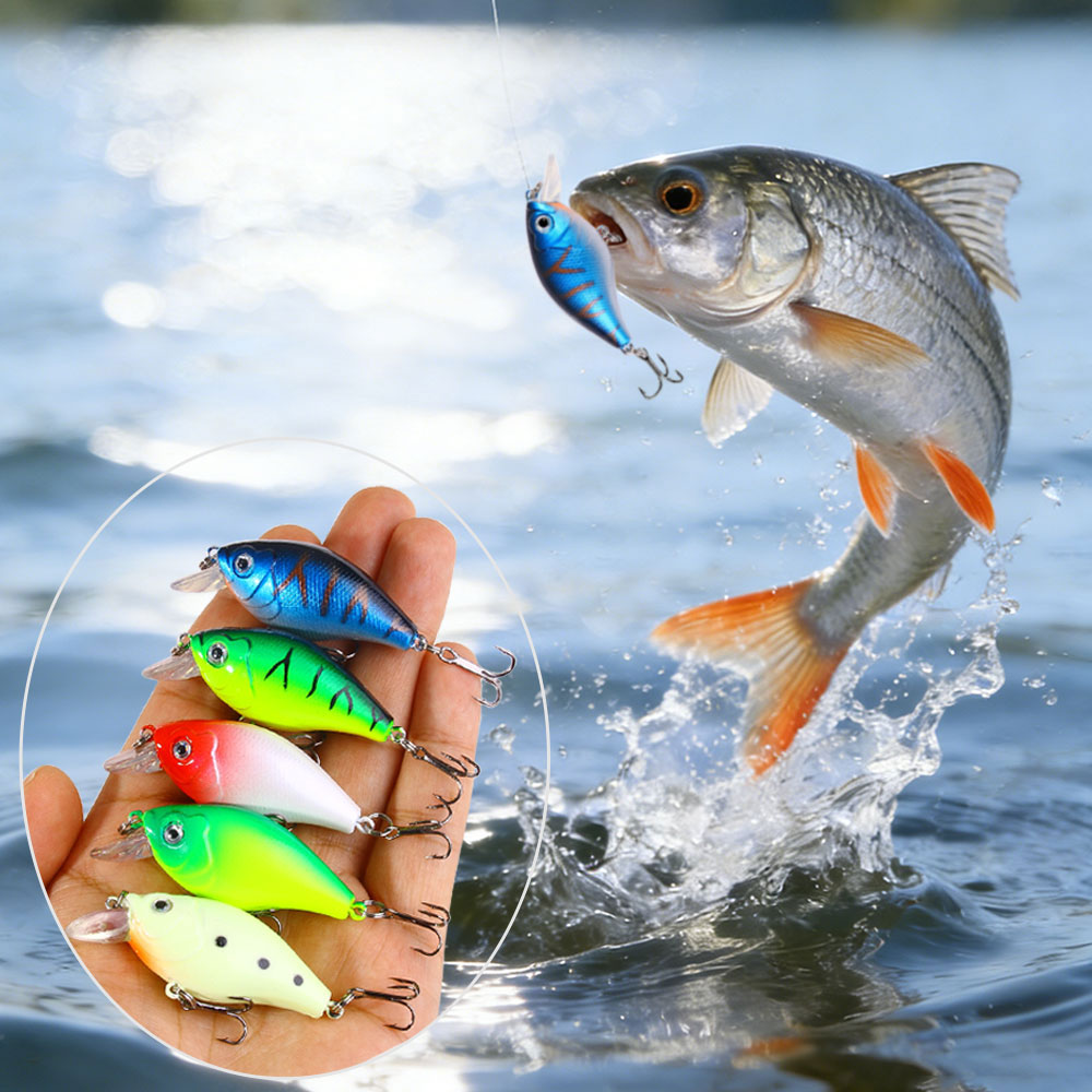 Fishing Hook Treble - 1Pc 6Cm 6.9G Vissen Lokken Crankbait