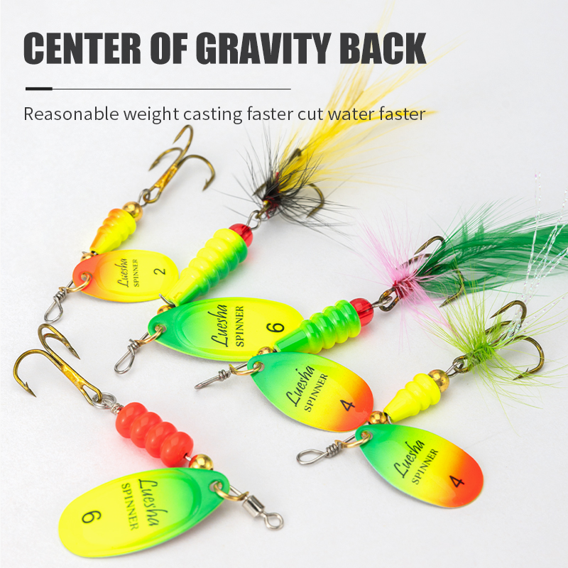 LUSHAZER 5 stks/partij Spinner - Fishing Hook Treble recensie en prijs